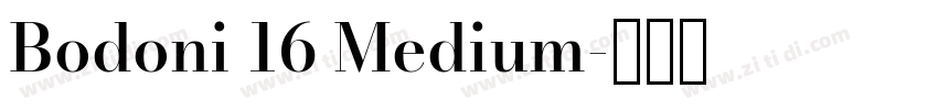 Bodoni 16 Medium字体转换